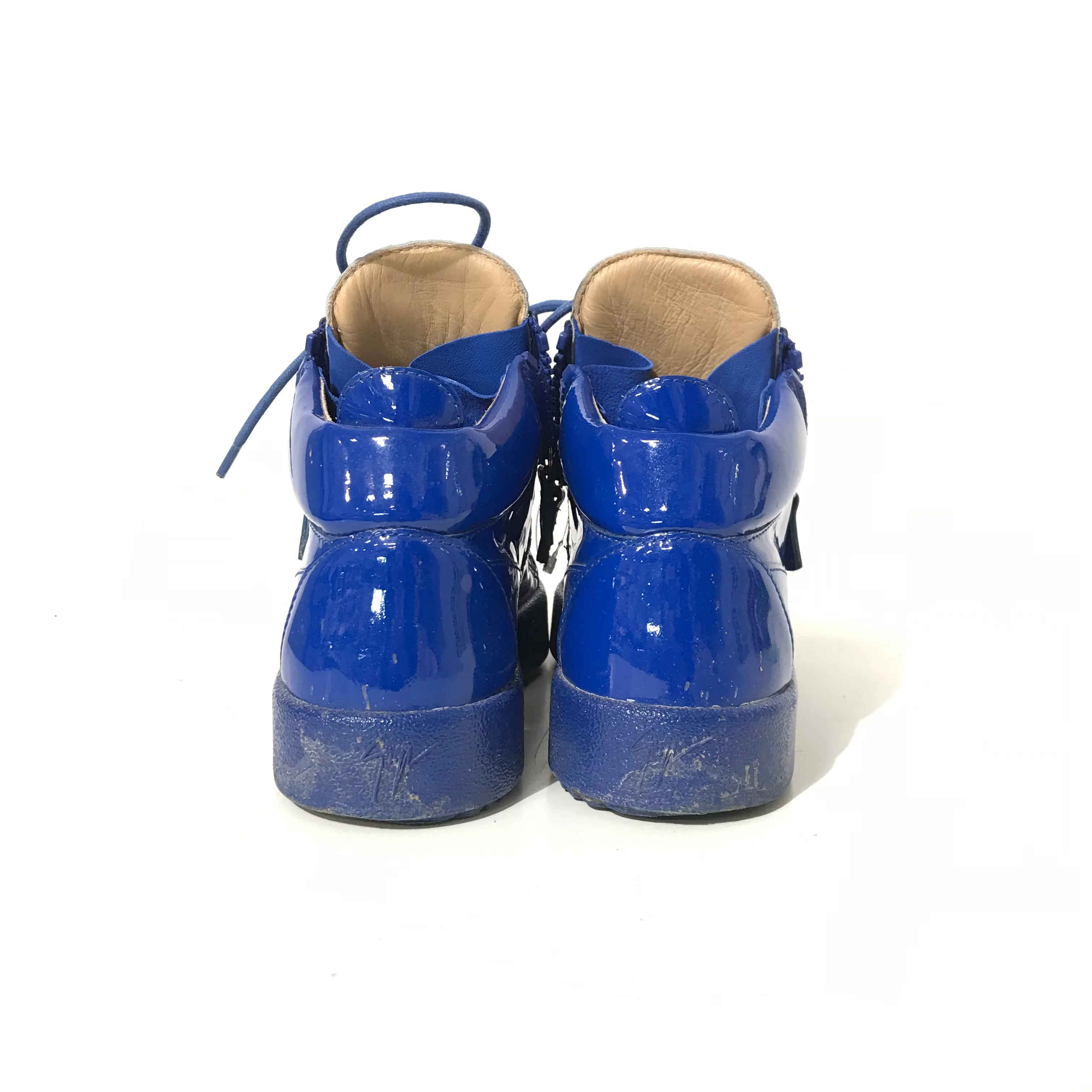 Blue Platform Sneakers