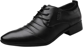 Casual Male Leather Men Shoe Wedding Suit Business Shoes Comfortable Lace Shoes Men's Leather Shoes Shoes Men Work