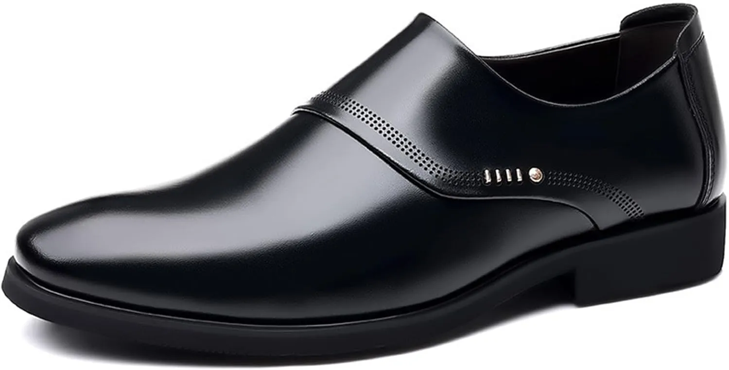 Classic Dress Shoes for Men Casual Business Oxford Leather Shoes Breathable Comfortable Casual Shoes