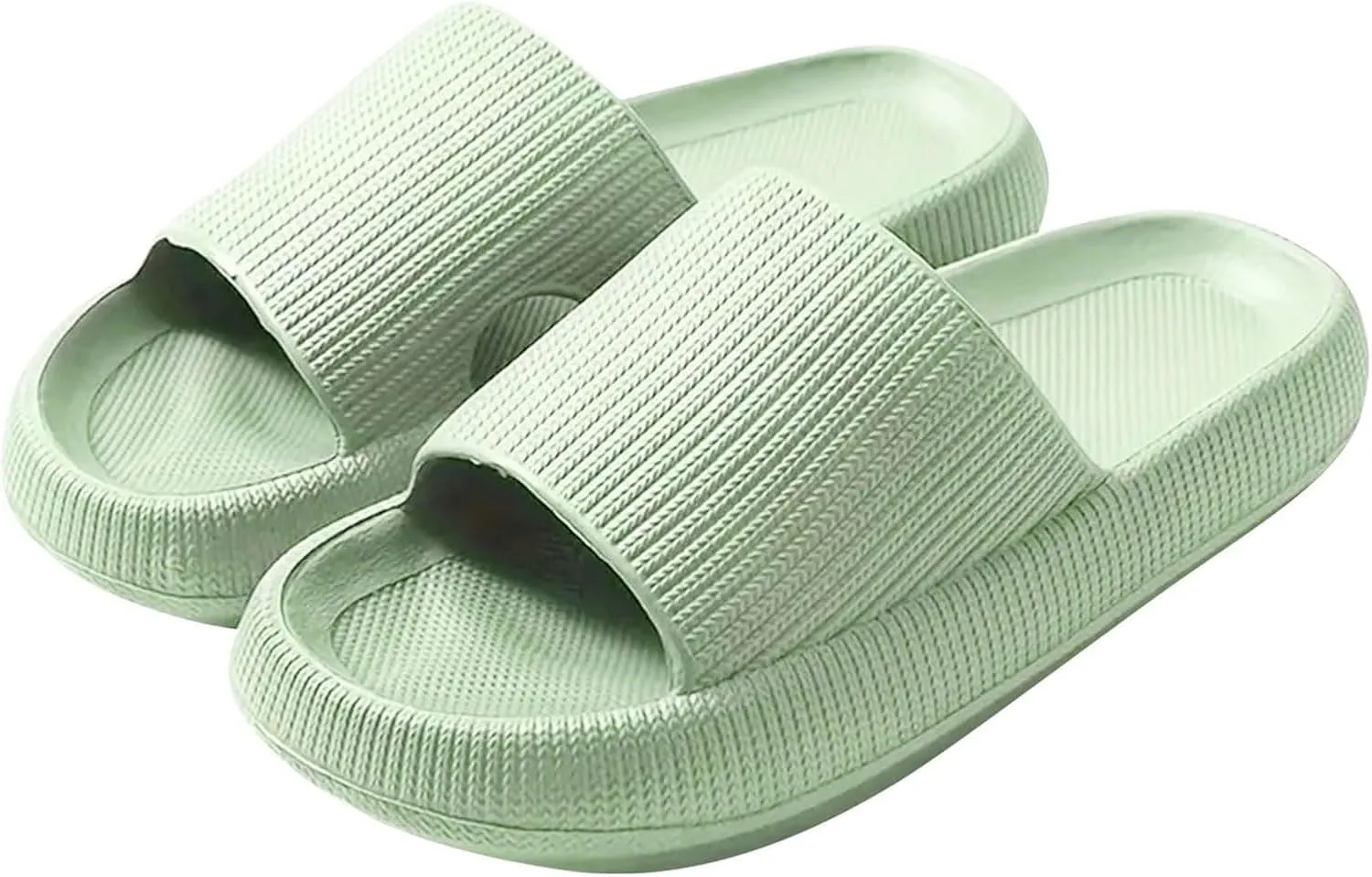 Cloud Slippers for Women and Men Pillow Slippers Super Soft Summer Lightweight Non-Slip Platform Sandals for Bathroom Indoor Outdoor Easy To Clean