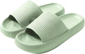 Cloud Slippers for Women and Men Pillow Slippers Super Soft Summer Lightweight Non-Slip Platform Sandals for Bathroom Indoor Outdoor Easy To Clean