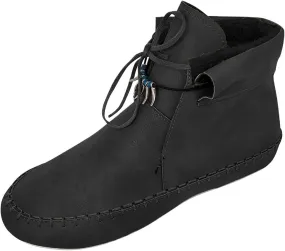 Ctreela Boho Flat Boots Vintage Indian Style Ankle Bootie Comfy Roman Retro Lace-up Short Boots Outdoor Flat Walking Shoes