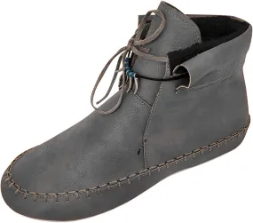 Ctreela Boho Flat Boots Vintage Indian Style Ankle Bootie Comfy Roman Retro Lace-up Short Boots Outdoor Flat Walking Shoes
