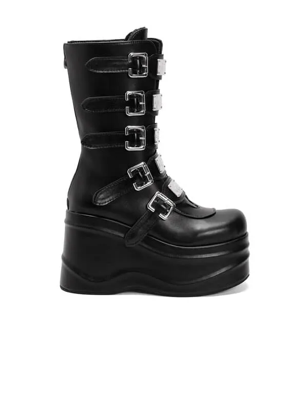 Fashion Buckles Platform&Boots