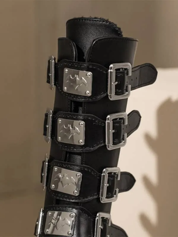 Fashion Buckles Platform&Boots