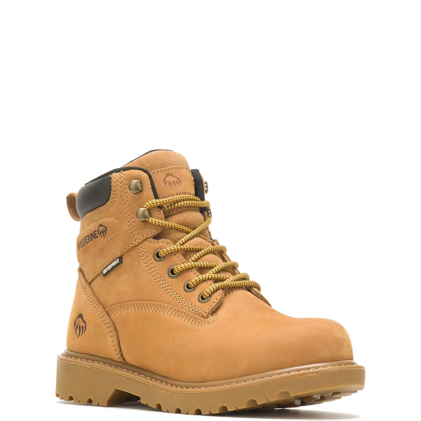 Womens Durable Wheat-Colored Floorhand Work Boots