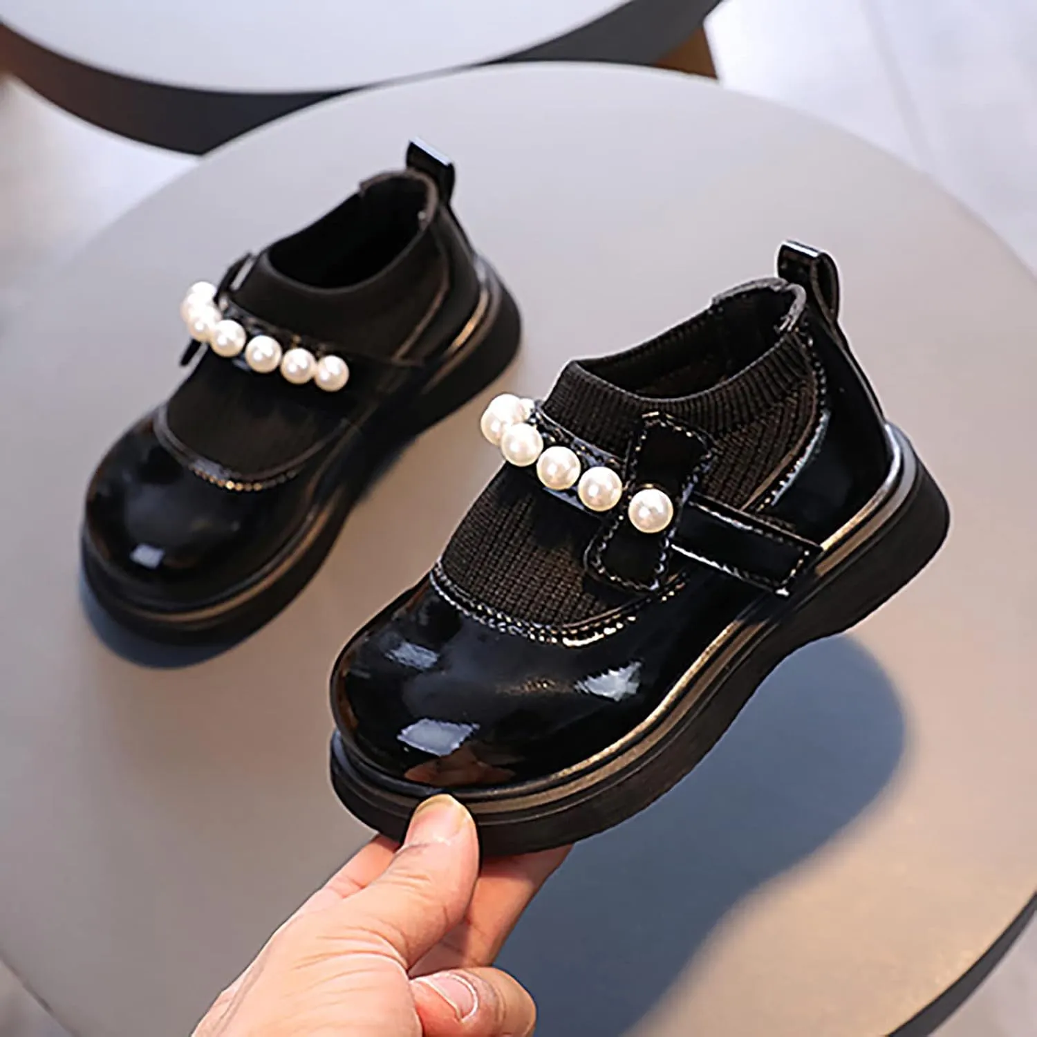 Girls Toddler Little Kid Big Kid Dress Flat Ballerina Shoe Leather Shoes Comfort Dress Shoes Single Booths for Kids