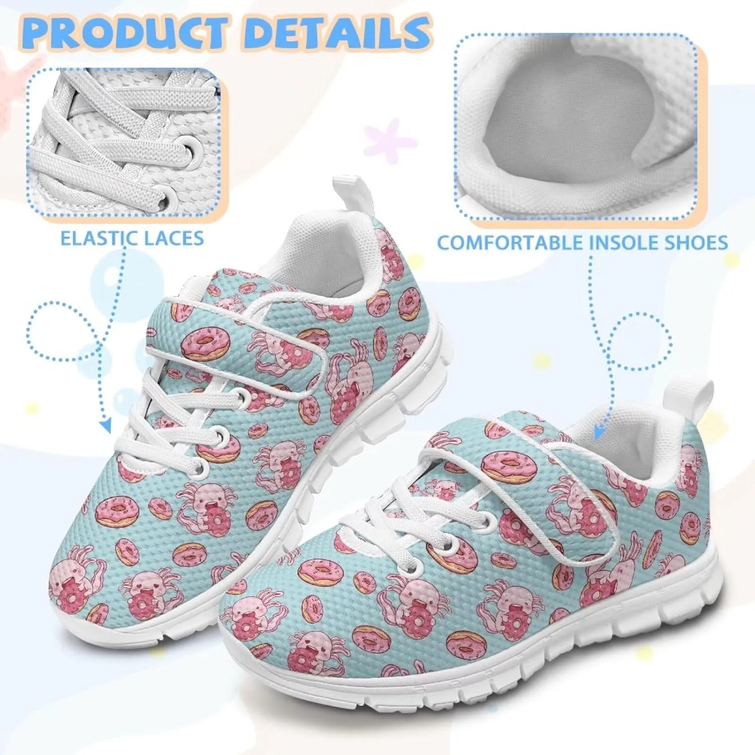 Kids Slip on Walking Shoes Athletic Sneakers for Girls Boys