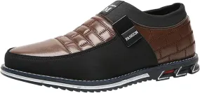 Meidiastra Men Casual Shoes Fashion Walking Shoes Loafers Casual Business Leather Shoes Flat Driving Shoes Dress Sneakers for Male
