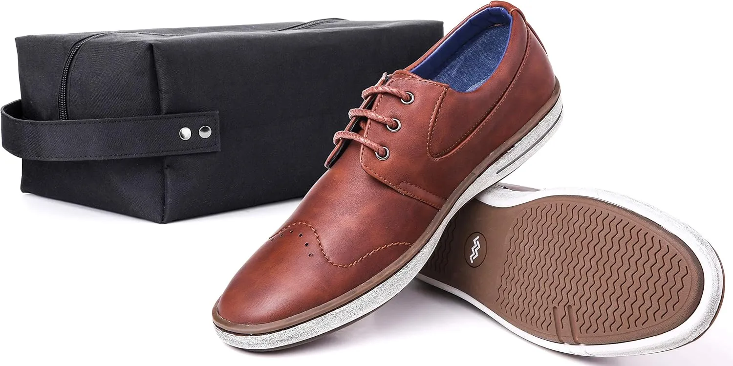 Mio Marino Men Casual Oxford Shoes - Comfortable Business Fashion Mens Casual Dress Shoes