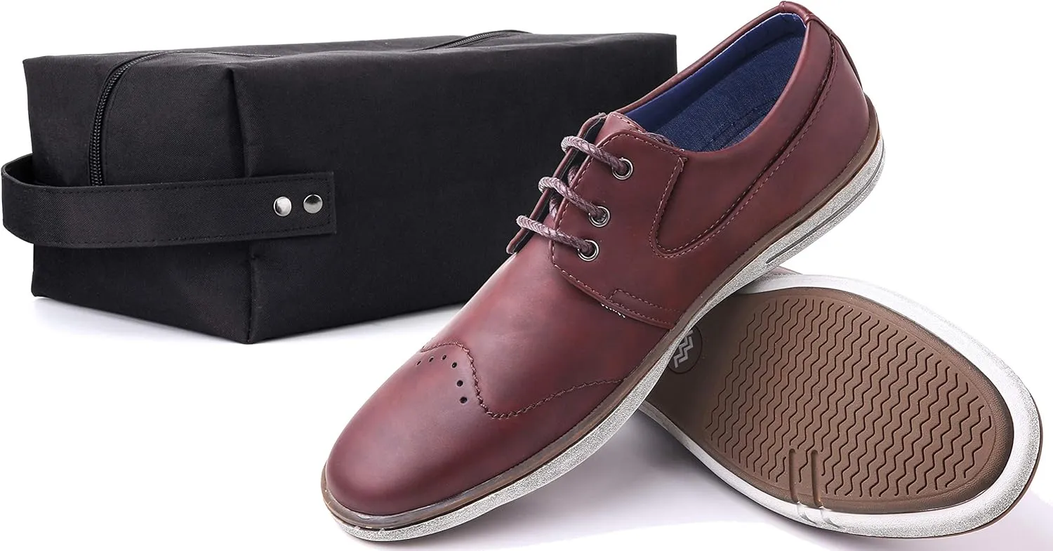 Mio Marino Men Casual Oxford Shoes - Comfortable Business Fashion Mens Casual Dress Shoes