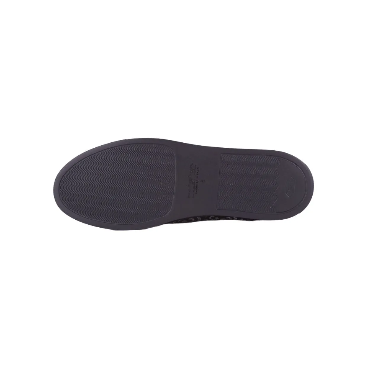 Mister 39697 Funes Men's Shoes Black Glitter Print / Patent / Suede Leather Casual Sneakers (MIS1022)