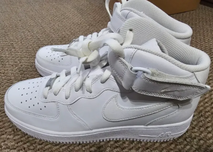 Nike 315121-115 Men AIR Force 1 HIGH '07 White/White size 9
