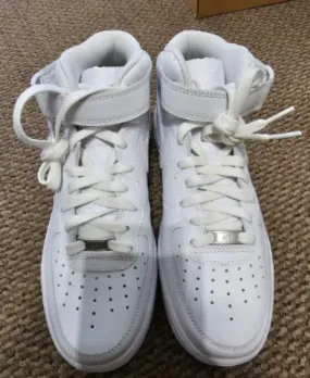 Nike 315121-115 Men AIR Force 1 HIGH '07 White/White size 9