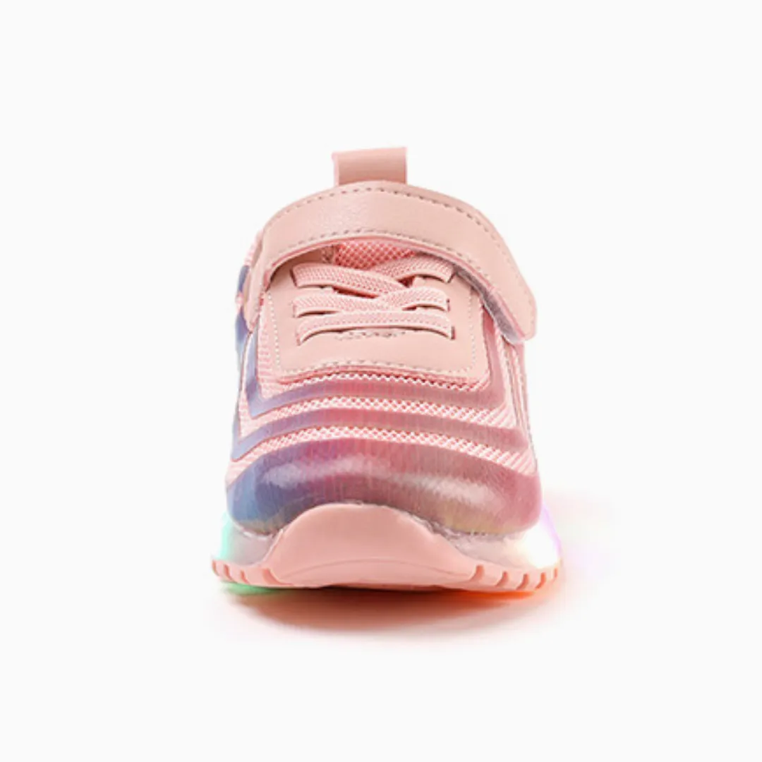 Ozkiz Pink "Hologram" LED Sneakers (Size 140-180)