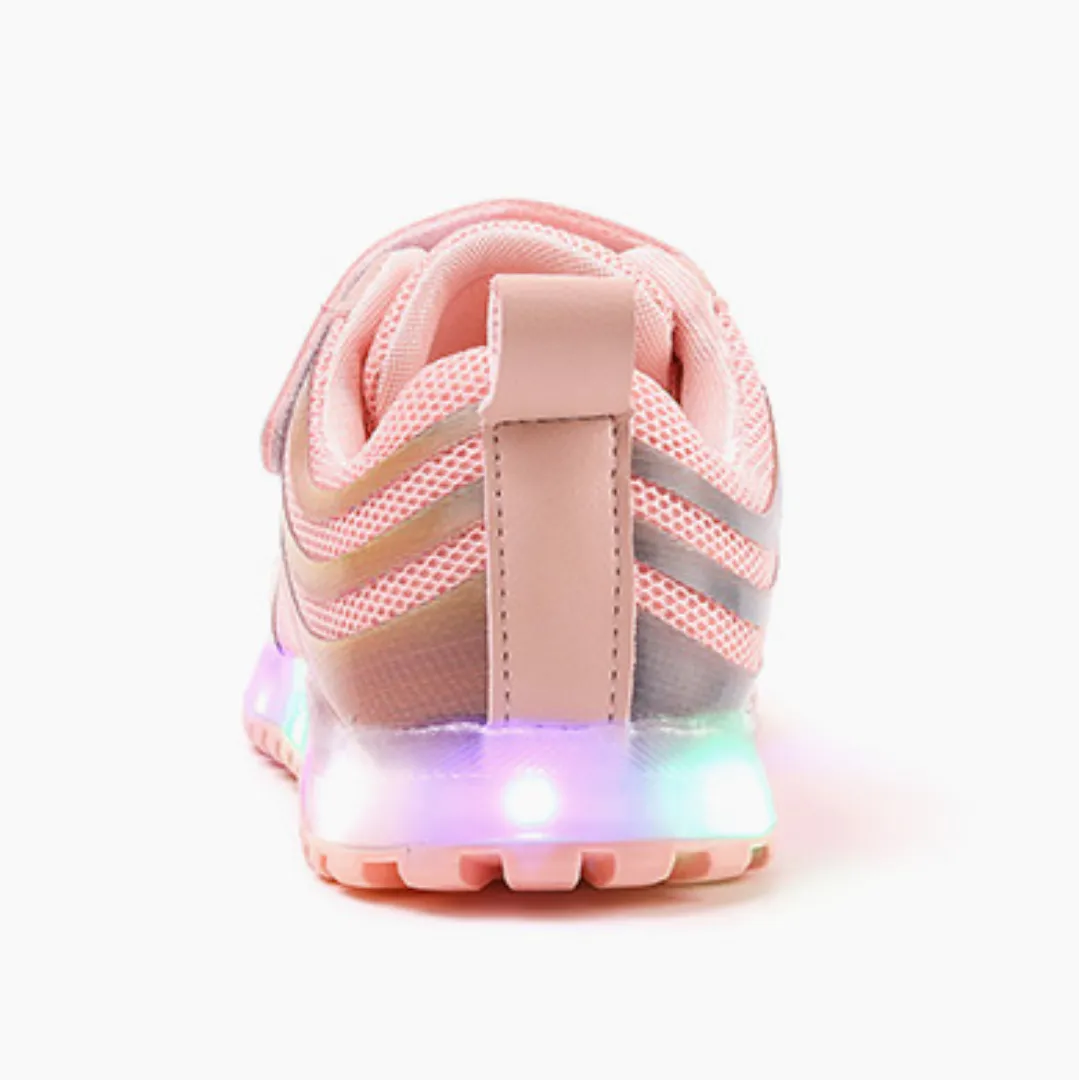 Ozkiz Pink "Hologram" LED Sneakers (Size 140-180)