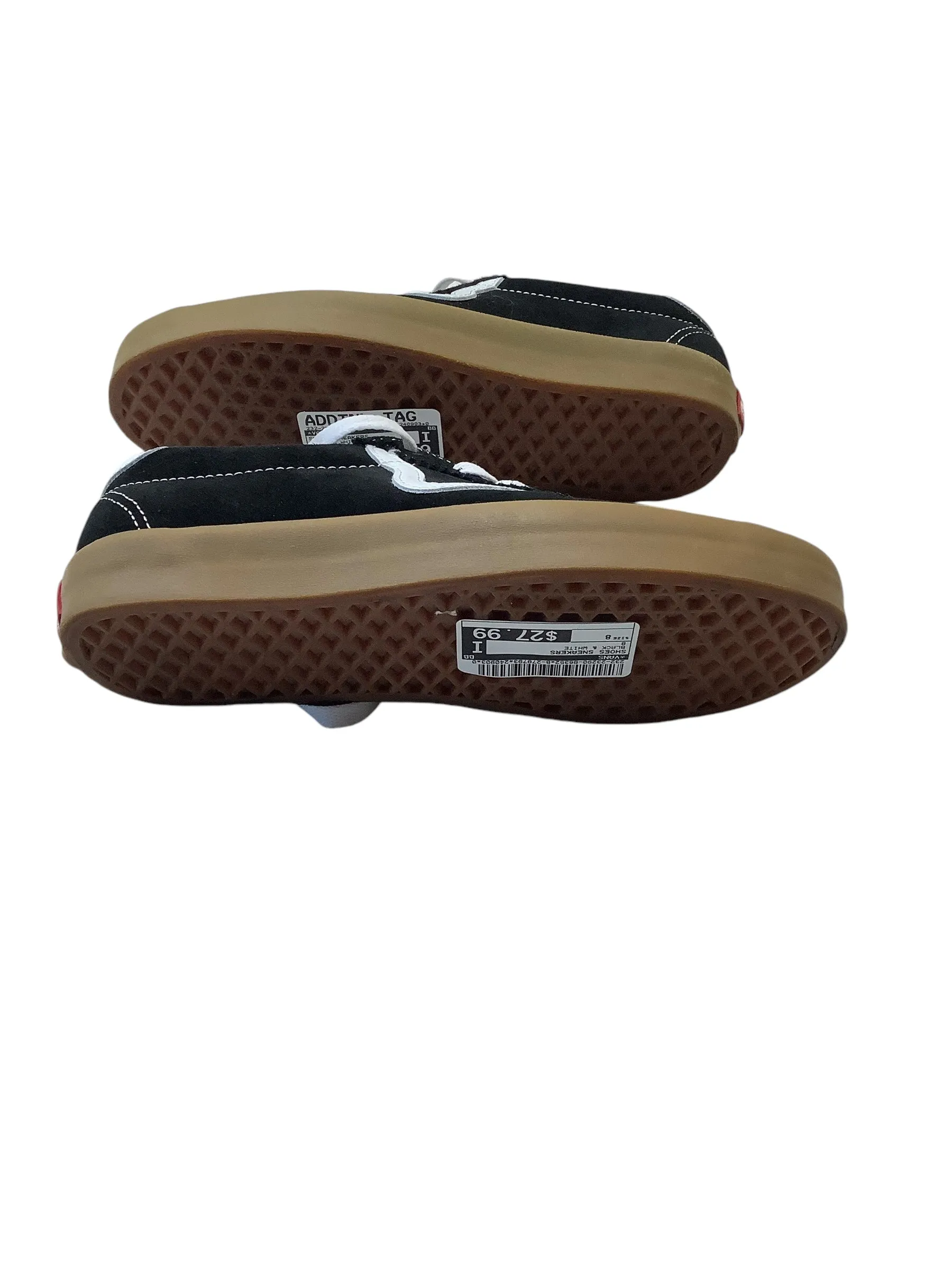 Shoes Sneakers By Vans In Black & White, Size: 8