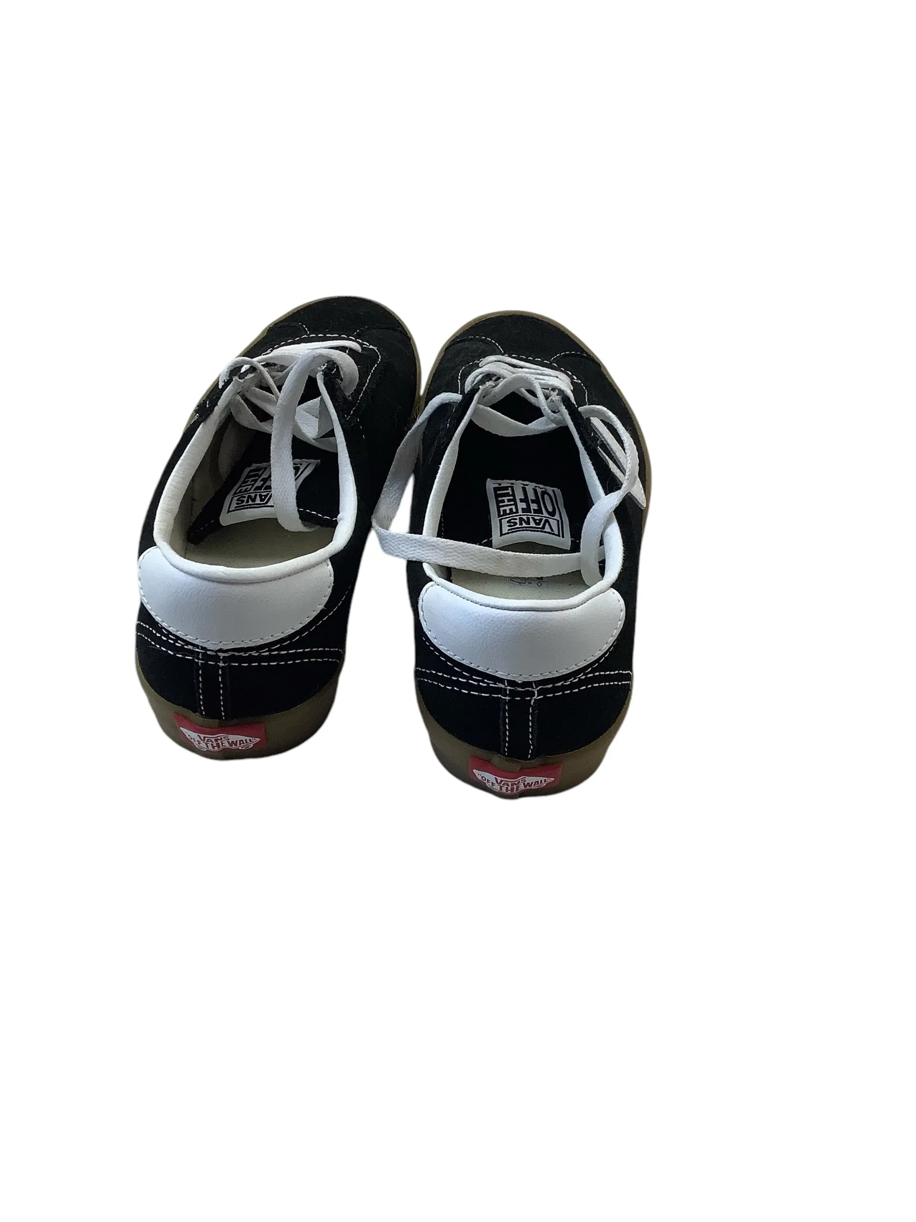 Shoes Sneakers By Vans In Black & White, Size: 8