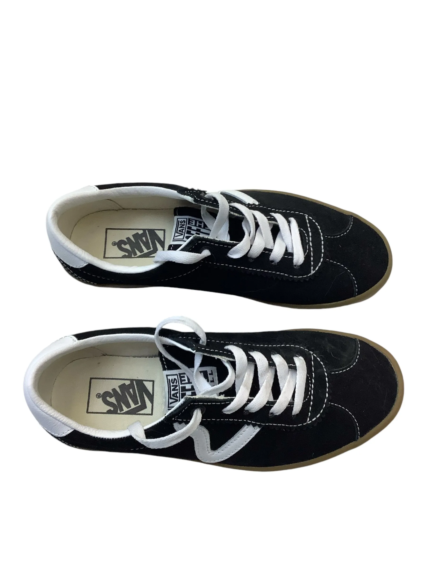 Shoes Sneakers By Vans In Black & White, Size: 8