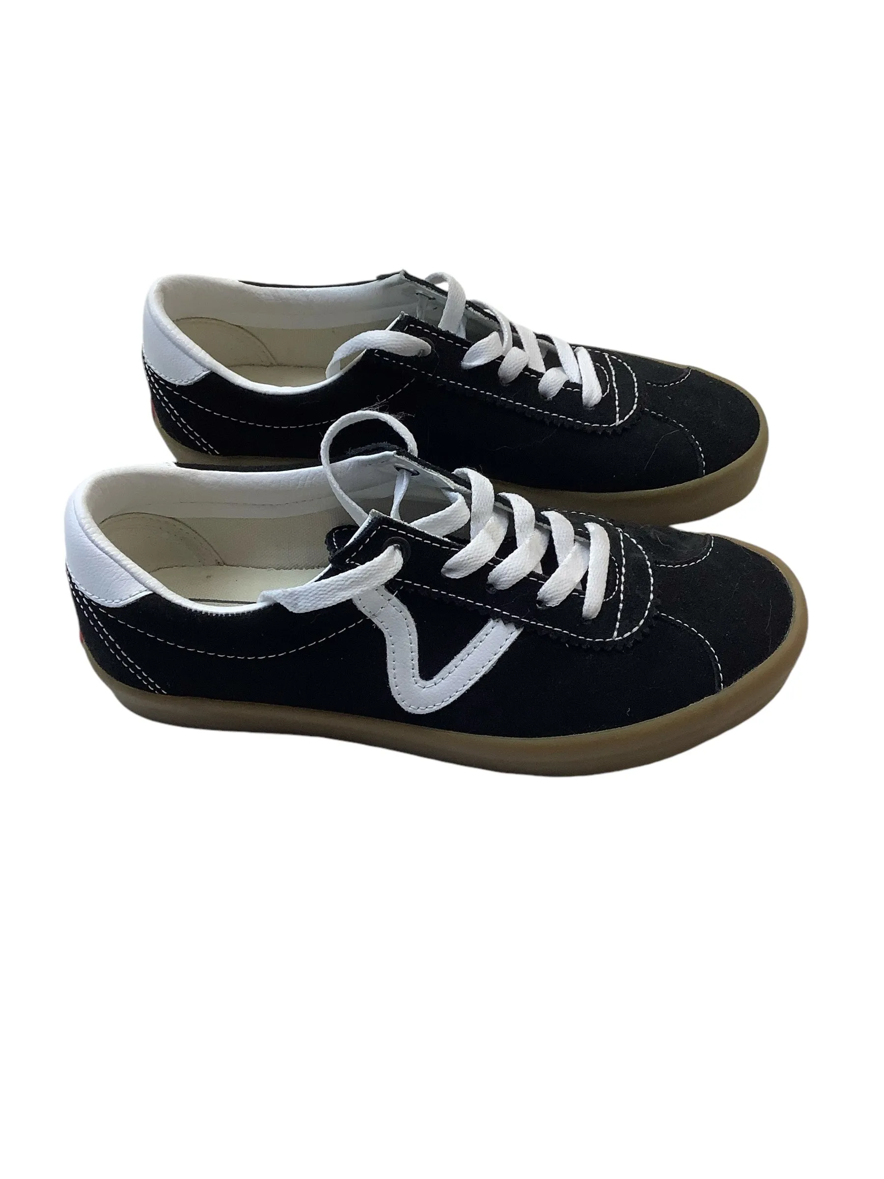 Shoes Sneakers By Vans In Black & White, Size: 8