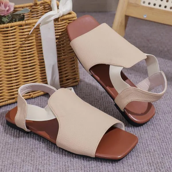 Women's Casual Flat Sandals with Elastic Straps 59247975S