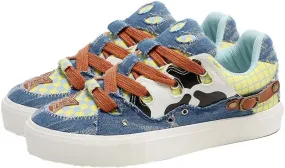 Women's Fashion Sneakers Casual Shoes Low Top Lace Up Sneakers Skate Tennis Shoes Comfortable Casual Walking Shoes