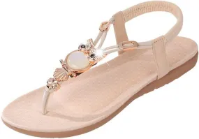 Women's Rhinestone Flip Flops Wear Wedge Heel Chain Clip Flip Flops With Mid Heel Fashion Yoga Sandals for Women Size 11