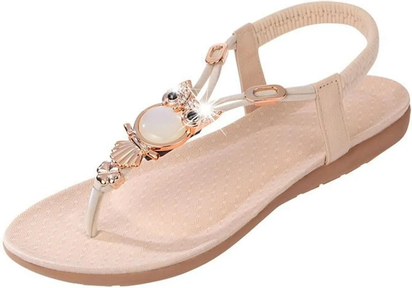 Women's Rhinestone Flip Flops Wear Wedge Heel Chain Clip Flip Flops With Mid Heel Fashion Yoga Sandals for Women Size 11