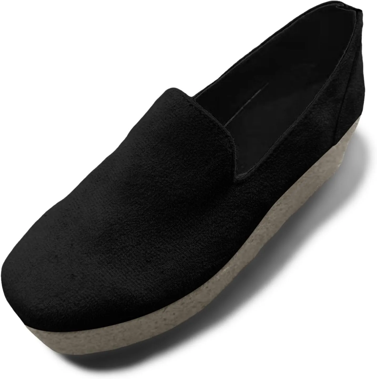 Womens Slip On Shoes Casual Platform Women's Running Shoes Fashion Sneakers Casual Loafers Mid Heels Walking Shoes
