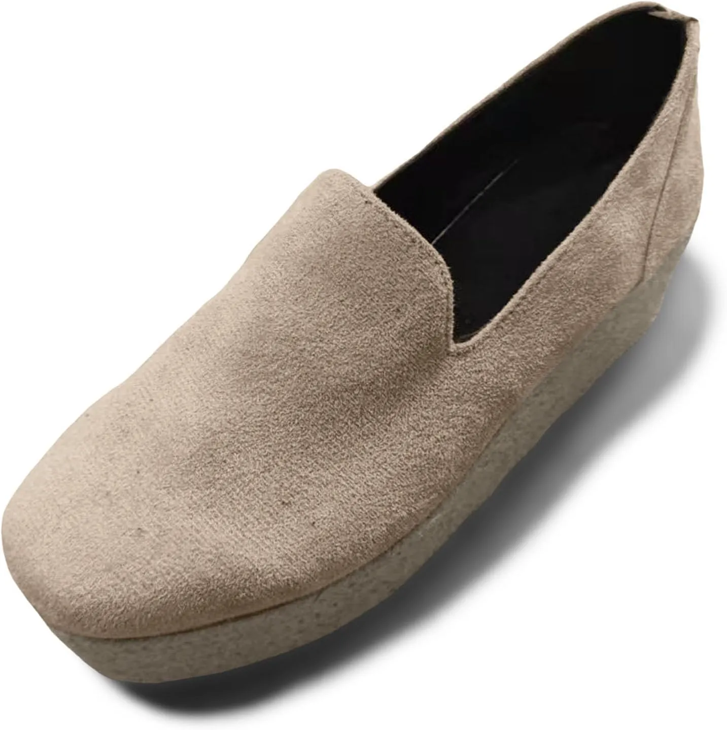 Womens Slip On Shoes Casual Platform Women's Running Shoes Fashion Sneakers Casual Loafers Mid Heels Walking Shoes